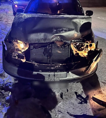 У Сумах п'яний водій врізався у припарковану автівку