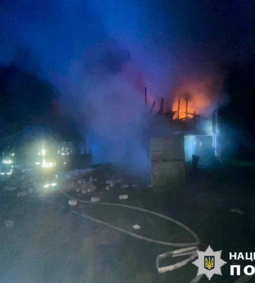 Атака "шахедів" на Київщині: виникла пожежа у Броварському районі. ФОТОрепортаж