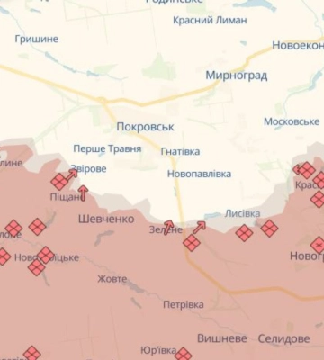 Оккупанты продвинулись в Дачном и Успеновке на Покровском направлении — DeepState