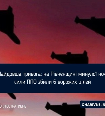 Над Рівненщиною збили 6 ворожих БпЛА