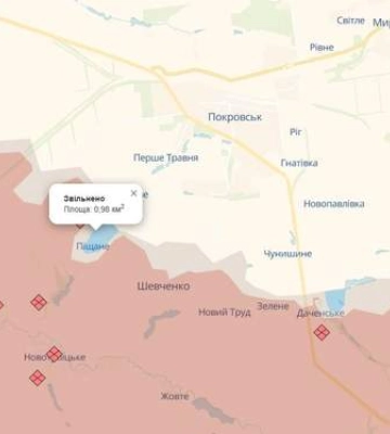 Генштаб показал карту боевых действий: половина боев - на Покровском направлении и курщине