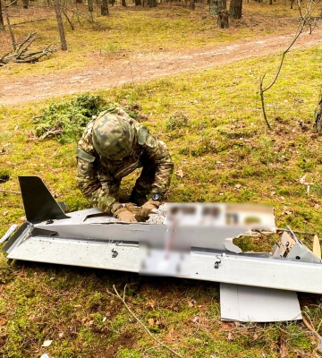 На Рівненщині підірвали частину російського безпілотника, яка не здетонувала