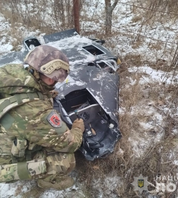 У Сумському районі вибухотехніки поліції знешкодили бойову частину збитого ворожого БпЛА