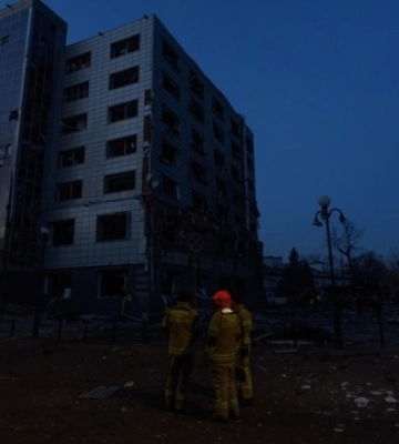У Києві загасили пожежі від російського ракетного удару