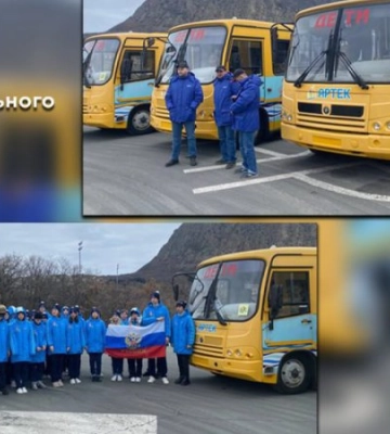 Дитячий центр “Артек” в тимчасово окупованому Криму передав російським військовим три автобуси