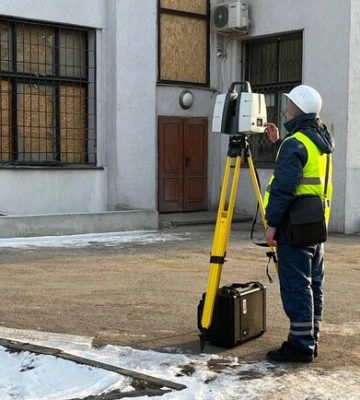 В Харькове начали лазерное сканирование здания Госпрома
