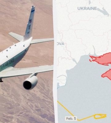 Літак-розвідник США вперше з 2022-го помітили біля Криму: Newsweek оцінило, що це означає