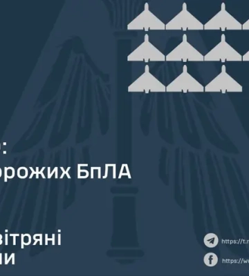 ПВО сбило меньше половины российских дронов, хотя этой ночью их запустили не так много, как обычно