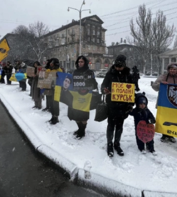 1000 днів полону: у Запоріжжі проходить акція на підтримку захисників