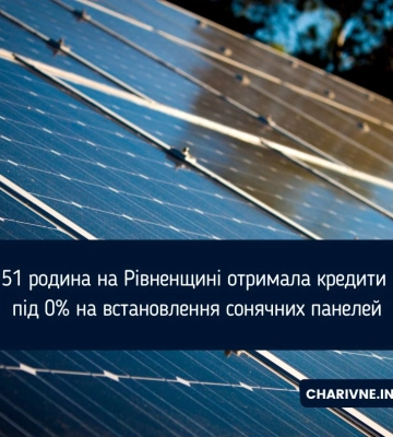 Понад пів сотні жителів Рівненщини взяли кредити на сонячні станції