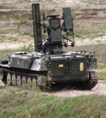 Сили безпілотних систем атакували російський ЗРК &quot;Стрела-10&quot; в Донецькій області. ВIДЕО