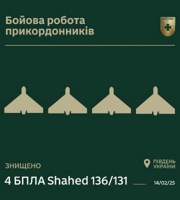 На Одещині прикордонники знищили чотири «шахеди»