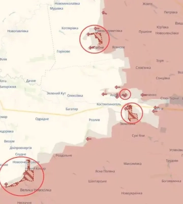 DeepState: окупанти просунулися одразу в шести населених пунктах на сході України