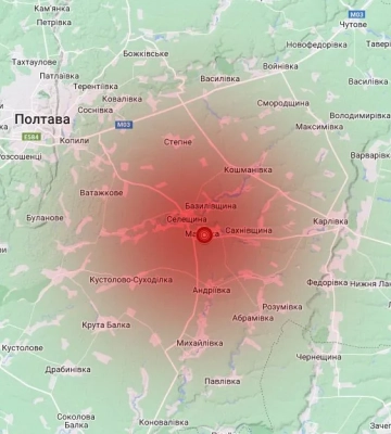 На Полтавщині стався землетрус