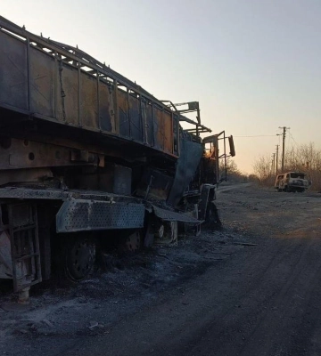 ВСУ впервые поразили с помощью оптоволоконных FPV-дронов ТОС-2 &quot;Тосочка&quot;. Фото