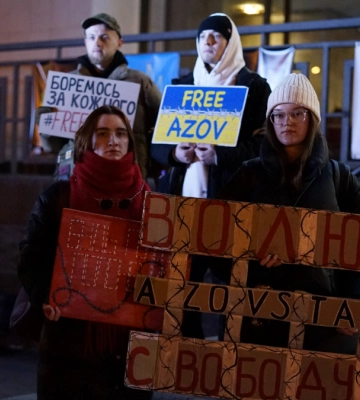 Акція на підтримку військовополонених вкотре відбулась в Івано-Франківську