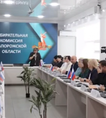В оккупированном Мелитополе предатели и гастролеры учили подростков избирательному праву