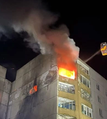У Долинській тривають відновлювальні роботи після удару дрона