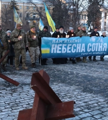 У столиці на честь Героїв Небесної Сотні відбулася панахида та Хода пам’яті