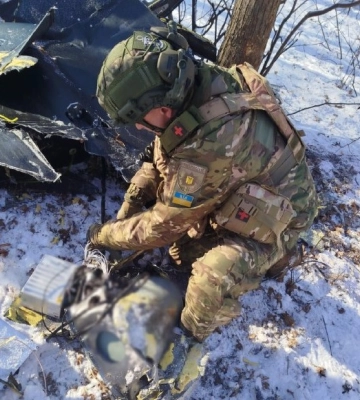 Вибухотехніки поліції Сумщини знешкодили бойову частину збитого БпЛА ворога