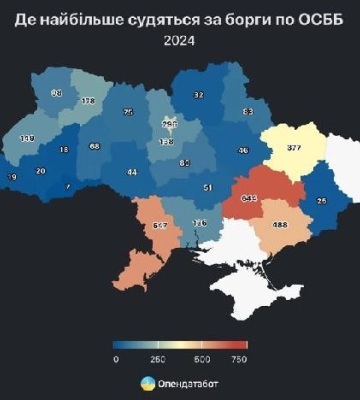 На 83 сумських ОСББ подали до суду через борги