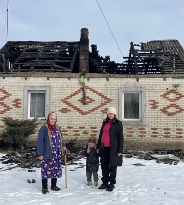 Молода сім’я із Волині через пожежу залишилась без даху над головою
