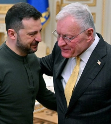 Зеленський розпочав переговори з Келлогом Зеленський розпочав переговори з Келлогом