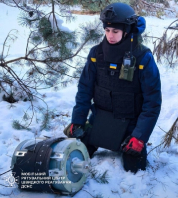 На Київщині сапери знищили бойову частину російського БпЛА