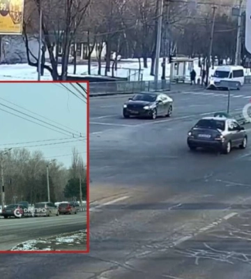 У Дніпрі внаслідок зіткнення Mitsubishi та Renault постраждала дитина (ВІДЕО)