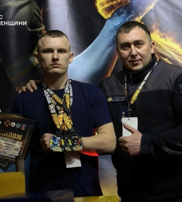 Рятувальник з Рівненщини взяв участь на чемпіонаті ДСНС з армрестлінгу