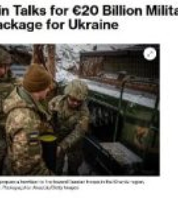 ЄС готує великий пакет військової допомоги для України на 20 мільярдів євро