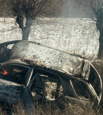 В Купянске российский БпЛА попал в гражданский автомобиль
