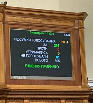 Рада поддержала международное обращение, приуроченное к годовщине войны