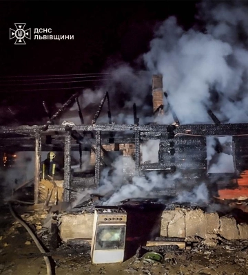 На Львівщині через телевізор згоріла хата