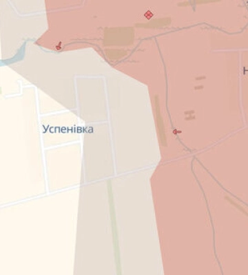 Сили оборони відкинули ворога з Успенівки, війська РФ окупували с.Запоріжжя на Донеччині та просунулися біля двох населених пунктів, - DeepState. КАРТИ