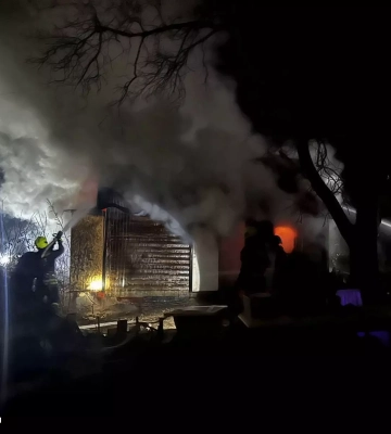 В Ужгороді згоріла лазня