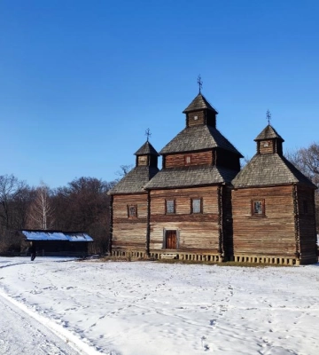 Це варто встигнути побачити: засніжений музей Пирогово у Києві