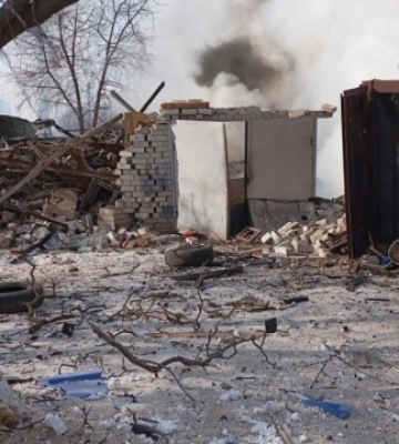 Війська РФ ударили по Золочеву на Харківщині, двоє поранених