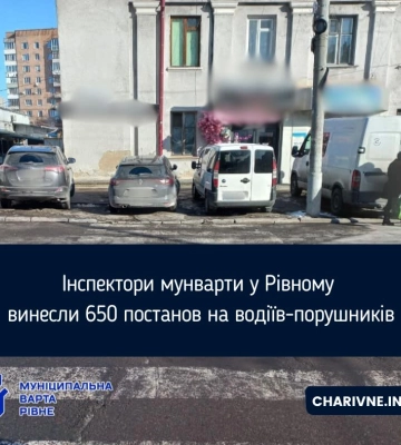 У Рівному автівка скотилась у рів, бо водій забув поставити на гальмо