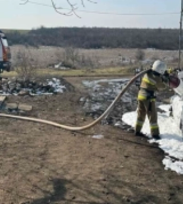 У Первомайському районі сталася пожежа автомобіля