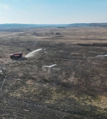 На Камінь-Каширщині загорівся торф&#039;яник 