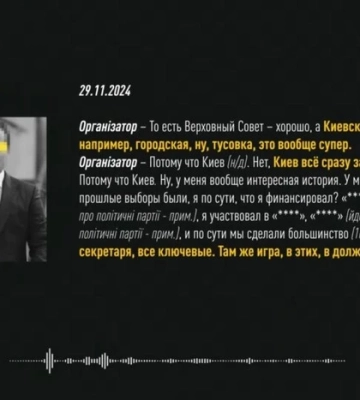 Операція «Чисте місто»: НАБУ оприлюднило записи прослуховування у справі Комарницького