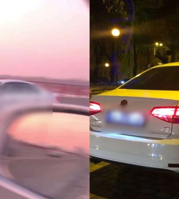 У Дніпрі посеред Нового мосту водій Volkswagen робив селфі на даху авто