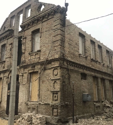 У Старому місті Луцька пошкодили пам'ятку архітектури початку ХХ ст.