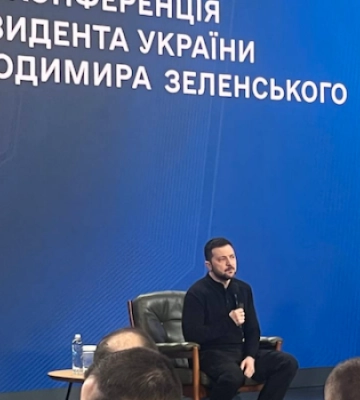 Три роки повномасштабної війни: в Києві розпочалася пресконференція президента Зеленського