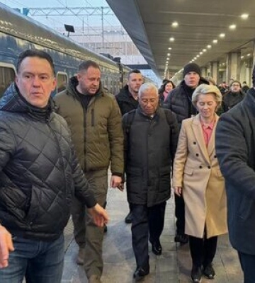 До Києва прибули президента ЄК Урсула фон дер Ляєн і голова Євроради Кошта