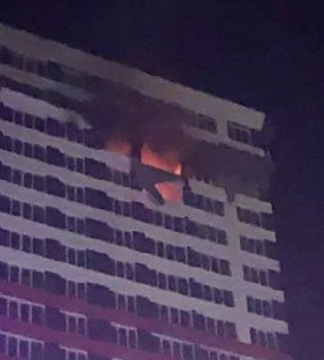 На Київщині уламки ворожого дрона влучили у недобудовану багатоповерхівку