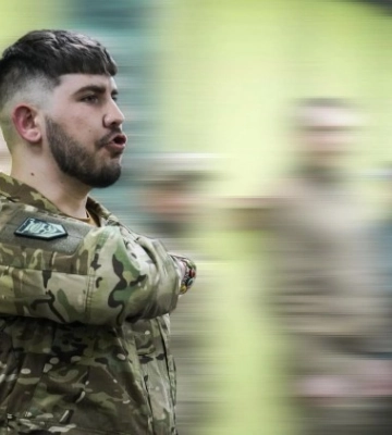 Журналіст з Волині, боєць Олександр Зелінський отримав найвищу нагороду «Азову»