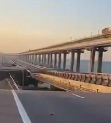 Взрыв серьезно снизит пропускную способность Крымского моста – британская разведка