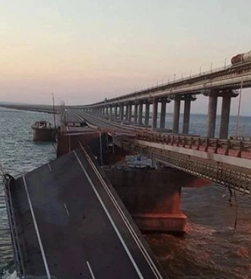 Після ушкодження Кримського мосту ключовим вузлом постачання для РФ на півдні України став Мелітополь, - британська розвідка